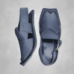 Side profile of the Karachi Gizri Chappal's lightweight slip-on shape