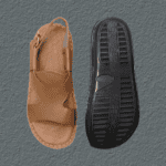 Tyre rubber sole beneath the Kohati Band Panjedar chappal