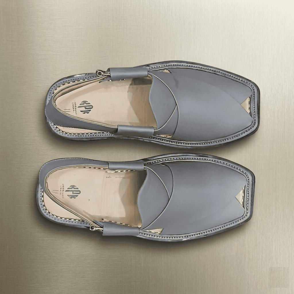 Grey Peshawari Bera Chappal