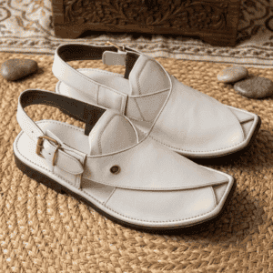 Off-white Peshawari Chappal Lefty in fine-grain leather bag material