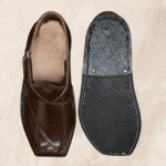 Band Kohati Chappal showing tyre-rubber sole and stitched leather build