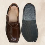 Band Kohati Chappal showing tyre-rubber sole and stitched leather build