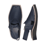 Open-back slip-on profile of the Kaptan Peshawari Chappal from the side