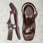 Kohati Panjedar Chappal close-up of ankle strap and stitch detailing