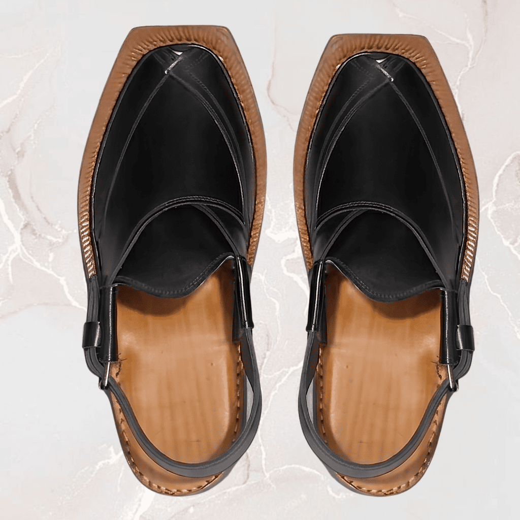 Black Norozi Chappal