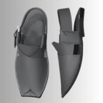 Side profile of the Peshawari Chuha Chappal distinctive Chuha-style sandal