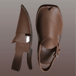 Side profile of the Brown Peshawari Gol showing its rounded silhouette