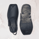 Grippy tyre-rubber sole beneath the Peshawari Lefty Gol chappal