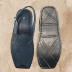 Tyre rubber sole on the Peshawari Lefty Parachute chappal